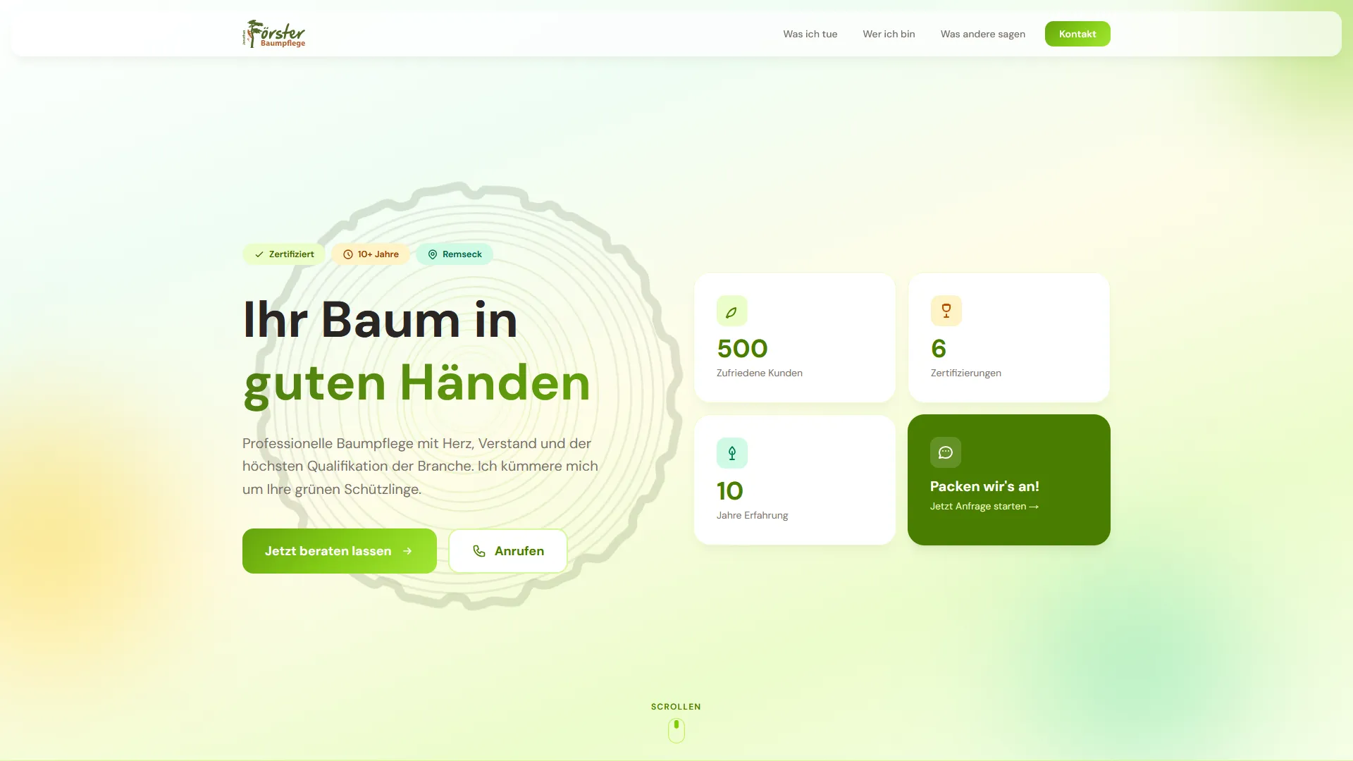 Website Referenz von JF Mediendesign